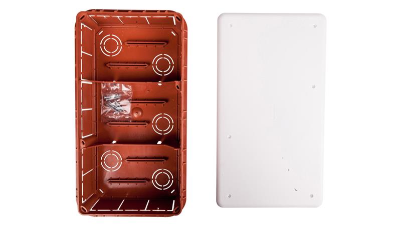 Puszka podtynkowa 152x294x70mm ze śrubami biała OL10006-75589