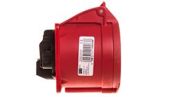Gniazdo tablicowe 32A 5P 400V /70x70/ czerwone IP44 325-6-31712