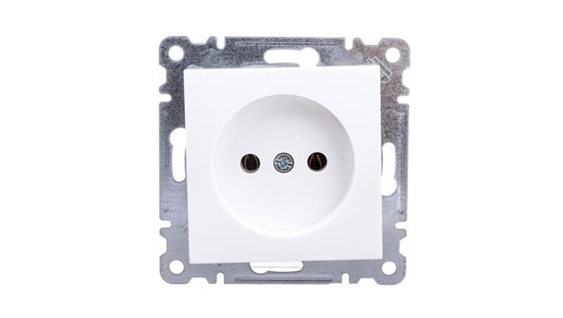 Lumina Gniazdo pojedyncze b/u 16A białe WL1010-43770