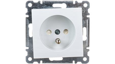 Lumina Gniazdo pojedyncze z/u 16A przesłonami styków białe WL1040-43072