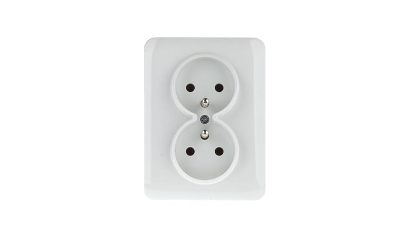 Lumina Gniazdo podwójne z/u 16A kompletne białe WL1220-42964 Lumina Gniazdo podwójne z/u 16A kompletne białe WL1220-42964