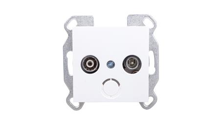 Lumina Gniazdo antenowe RTV standard białe WL3010-159