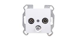 Lumina Gniazdo antenowe RTV-SAT standard białe WL3110-30