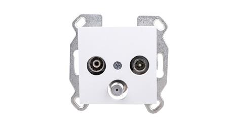 Lumina Gniazdo antenowe RTV-SAT standard białe WL3110-30