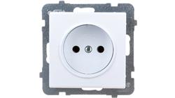 SONATA Gniazdo pojedyncze b/u białe GP-1R/m/00-43269