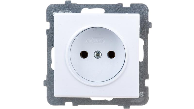 SONATA Gniazdo pojedyncze b/u białe GP-1R/m/00-43269