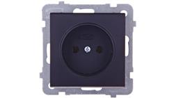 SONATA Gniazdo pojedyncze b/u czarny metalik GP-1R/m/33-43157