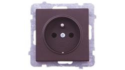 SONATA Gniazdo pojedyncze z/u czekoladowy metalik GP-1RZ/m/40-43108