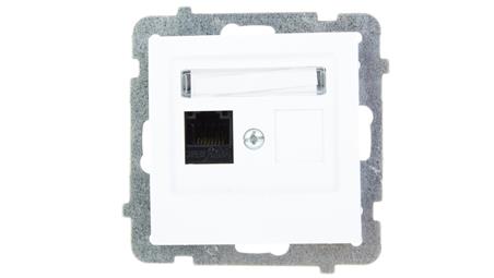 AS Gniazdo komputerowe pojedyncze RJ45 kat.5e MMC białe GPK-1G/K/m/00-33913