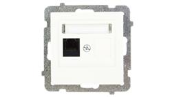 AS Gniazdo komputerowe pojedyncze RJ45 kat.5e MMC ecru GPK-1G/K/m/27-34032