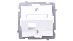 AS Obudowa gniazda komputerowego pojedynczego skośna biała GPK-1GS/p/00-34089