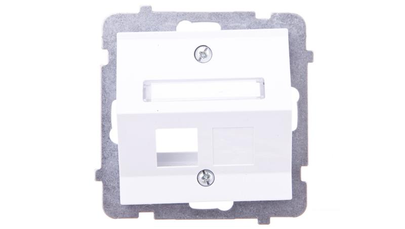 AS Obudowa gniazda komputerowego pojedynczego skośna biała GPK-1GS/p/00-34089