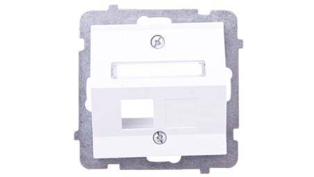 AS Obudowa gniazda komputerowego pojedynczego skośna biała GPK-1GS/p/00-34089