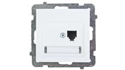 AS Gniazdo telefoniczne pojedyncze RJ11 białe GPT-1G/m/00-34005