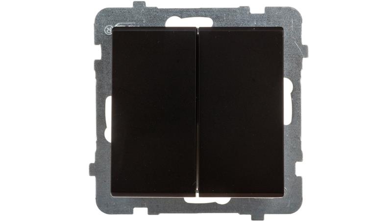 SONATA Łącznik schodowy podwójny czarny metalik ŁP-10R/m/33-39808