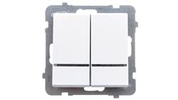 SONATA Łącznik świecznikowy z podświetleniem biały ŁP-2RS/m/00-33203