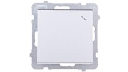 SONATA Łącznik schodowy srebro mat ŁP-3R/m/38-39844