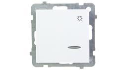 AS Przycisk /światło/ z podświetleniem biały ŁP-5GS/m/00-27947