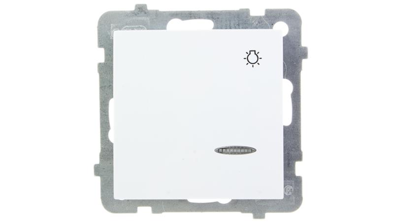 AS Przycisk /światło/ z podświetleniem biały ŁP-5GS/m/00-27947 AS Przycisk /światło/ z podświetleniem biały ŁP-5GS/m/00-27947