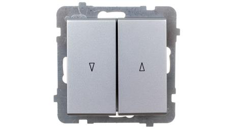 SONATA Łącznik żaluzjowy srebro mat ŁP-7R/m/38-35815
