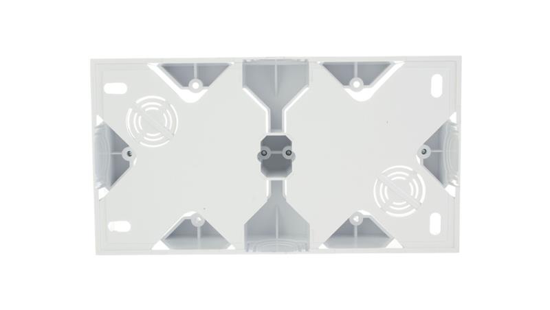 AS Puszka natynkowa podwójna biała PNP-2G/00-29742