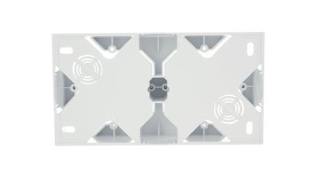 AS Puszka natynkowa podwójna biała PNP-2G/00-29742