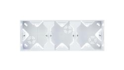 AS Puszka natynkowa potrójna biała PNP-3G/00-29748