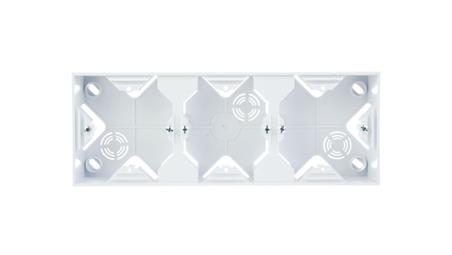 AS Puszka natynkowa potrójna biała PNP-3G/00-29748