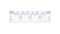 AS Puszka natynkowa poczwórna biała PNP-4G/00-29752