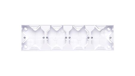 AS Puszka natynkowa poczwórna biała PNP-4G/00-29752