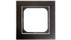 SONATA Ramka pojedyncza czarne szkło R-1RG/32-37509