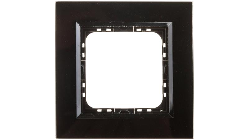 SONATA Ramka pojedyncza czarne szkło / czarna R-1RGC/32/25-36392