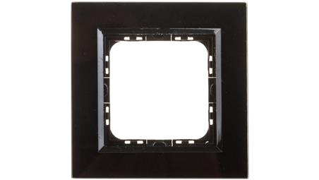 SONATA Ramka pojedyncza czarne szkło / czarna R-1RGC/32/25-36392