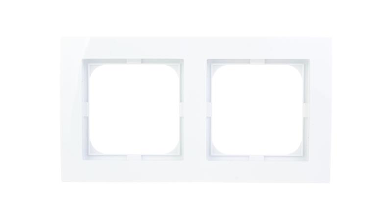 AS Ramka podwójna biała R-2G/00-36254