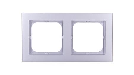 SONATA Ramka podwójna srebro mat R-2R/38-36587