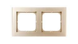 SONATA Ramka podwójna szampański złoty R-2R/39-36737