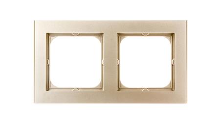 SONATA Ramka podwójna szampański złoty R-2R/39-36737