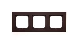 SONATA Ramka potrójna czekoladowy metalik R-3R/40-36990