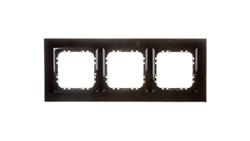 SONATA Ramka potrójna czarne szkło / czarna R-3RGC/32/25-36495