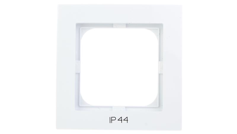 AS Ramka pojedyncza do łączników IP44 biała RH-1G/00-36989