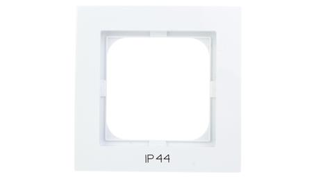 AS Ramka pojedyncza do łączników IP44 biała RH-1G/00-36989