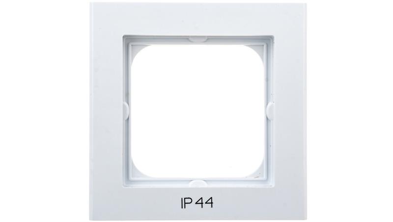 SONATA Ramka pojedyncza do łączników IP44 biała RH-1R/00-36803