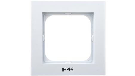 SONATA Ramka pojedyncza do łączników IP44 biała RH-1R/00-36803