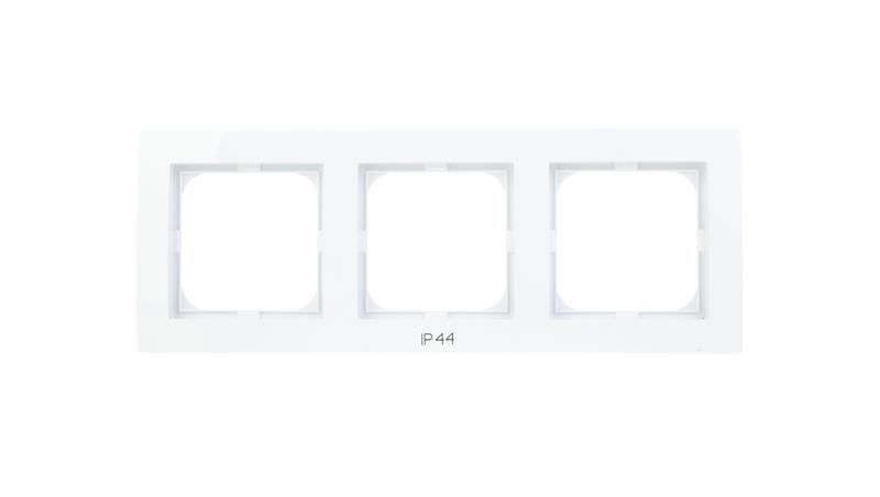AS Ramka potrójna do łączników IP44 biała RH-3G/00-37531