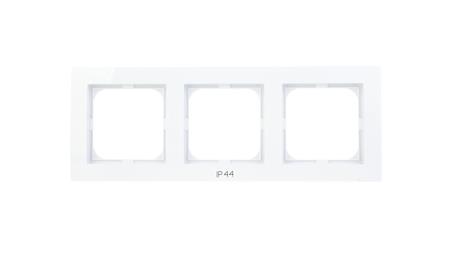 AS Ramka potrójna do łączników IP44 biała RH-3G/00-37531