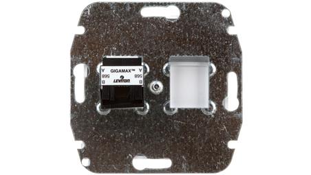 Sentia Gniazdo komputerowe pojedyncze RJ45 kat.5e białe 1448-10-34132