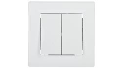 Łącznik Asfora świecznikowy biały z ramką EPH0300121-33138