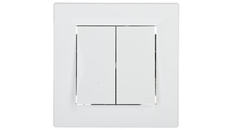 Łącznik Asfora świecznikowy biały z ramką EPH0300121-33138