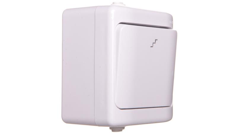 BRYZA Łącznik hermetyczny schodowy IP54 biały 180406-41759 BRYZA Łącznik hermetyczny schodowy IP54 biały 180406-41759