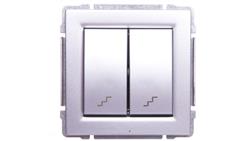 KOS66 Łącznik schodowy podwójny aluminium 664019-40119